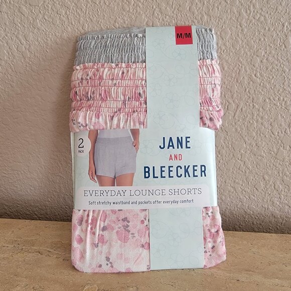 Jane and Bleecker Other - Jane And Bleecker Womens 2-Pack Everyday Pocket Lounge Shorts Gray/Mauve NWT